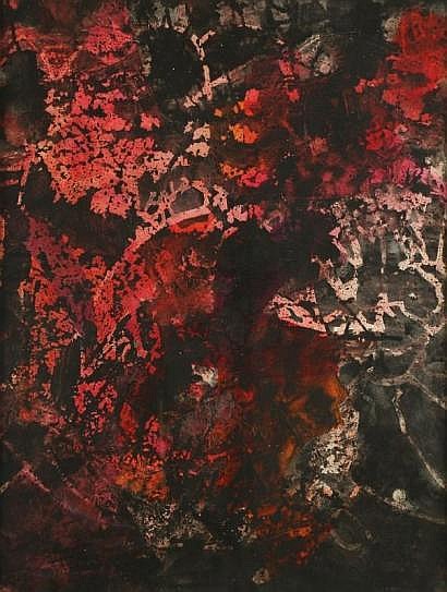 Composition abstraite, 1982 - Marcelle Loubchansky