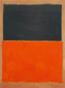 Green and Tangerine on Red - Mark Rothko