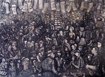Untitled from Market Series - Mark Tobey