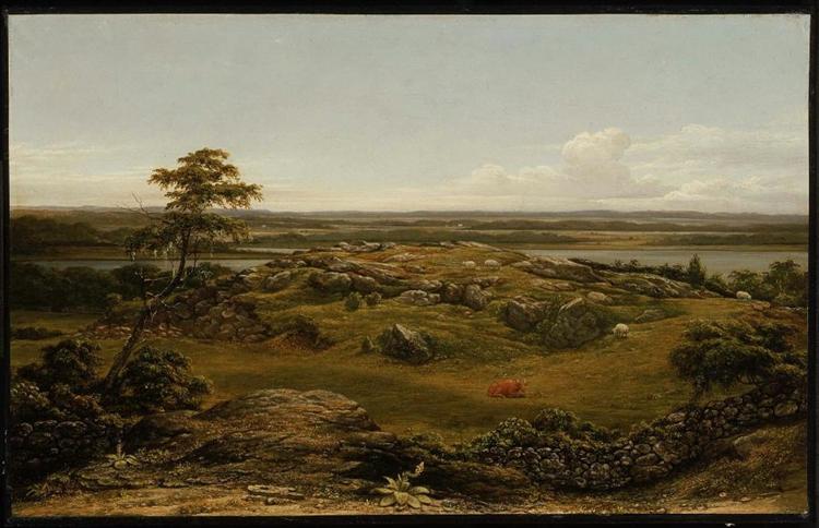 Rocks in New England, 1855 - Мартин Джонсон Хед