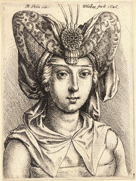 Woman with a turban - Martin Schongauer