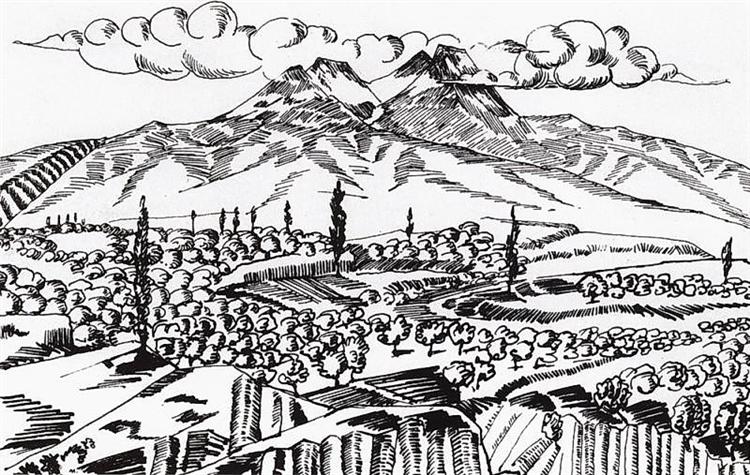 Aragats, 1929 - Martiros Sarian