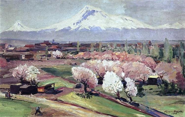Ararat at spring, 1945 - Martiros Sarian