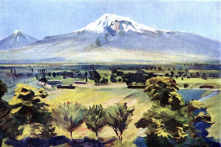 Ararat from Dvin, 1952 - Martiros Sarjan