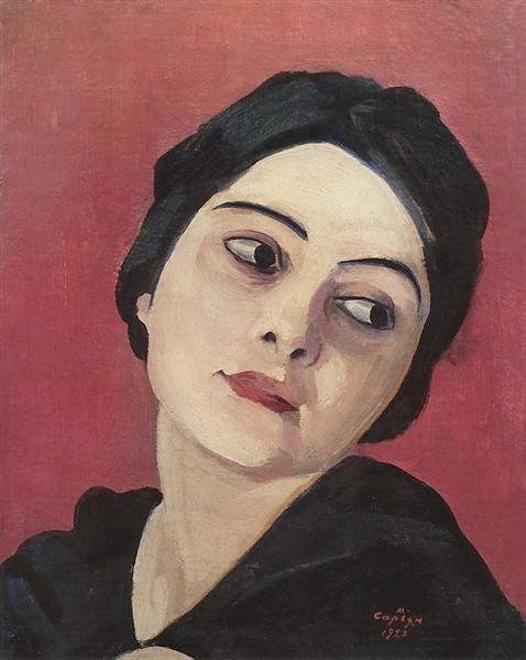 Head of the girl, 1923 - Martiros Sarian