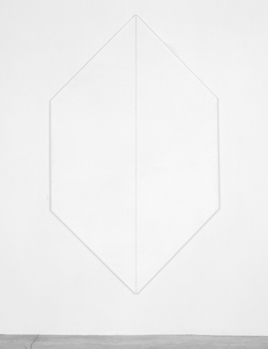 Untitled (White Hexagon), 1964 - Mary Corse