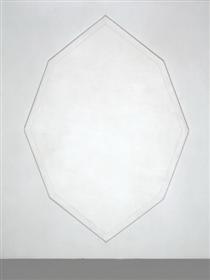 Untitled (White Octagon) - Mary Corse