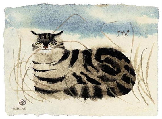 Cat, 1981 - Mary Fedden