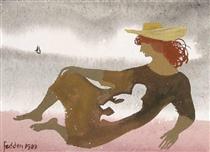 On the Shore - Mary Fedden