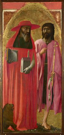 St Jerome and St John the Baptist - Мазаччо