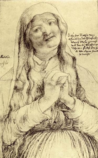 Praying Woman, 1512 - 1514 - Матиас Грюневальд