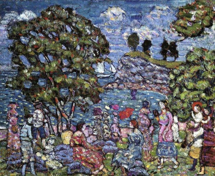 Cove with Figures, c.1918 - c.1923 - Maurice Prendergast