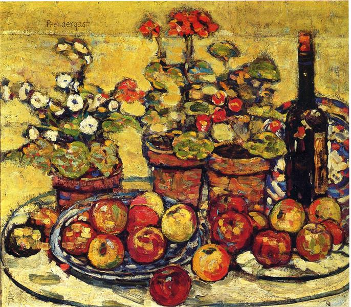 Fruit and Flowers, c.1910 - c.1913 - Maurice Prendergast