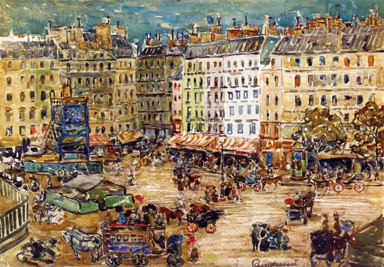 Montparnasse, 1907 - Maurice Prendergast