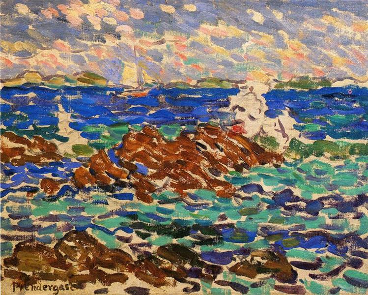 Seascape, c.1907 - Моріс Прендергаст