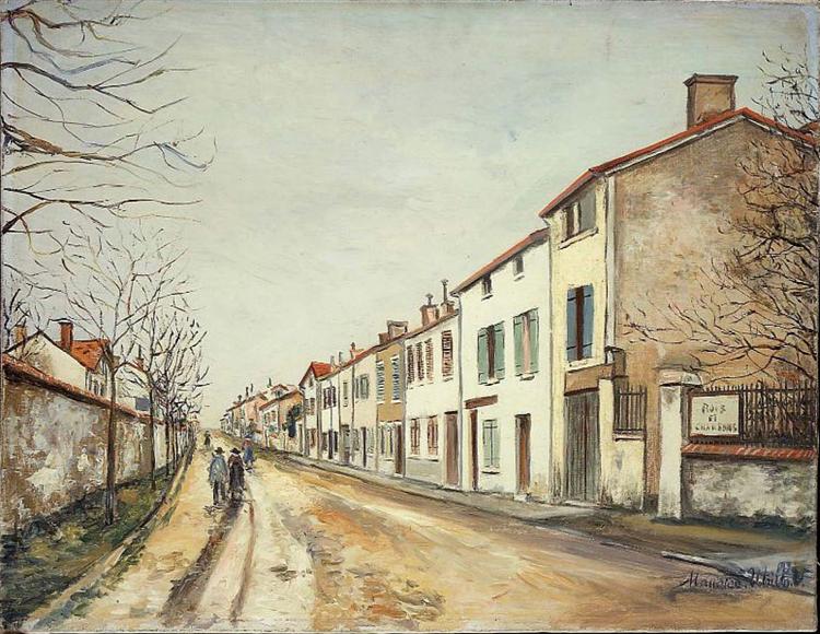Suburban Street Scene - Maurice Utrillo