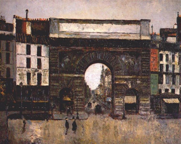 The gate Saint-Martin - Maurice Utrillo