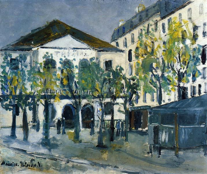 The Theatre l'Atelier - Maurice Utrillo
