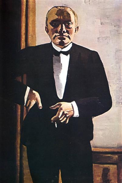 max beckmann self portrait with red scarf