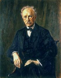 Portrait of Richard Strauss - 马克思·利伯曼