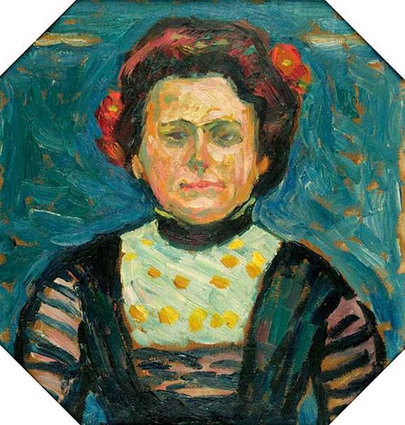Porträt Frau Cuhrt, 1908 - Макс Пехштейн