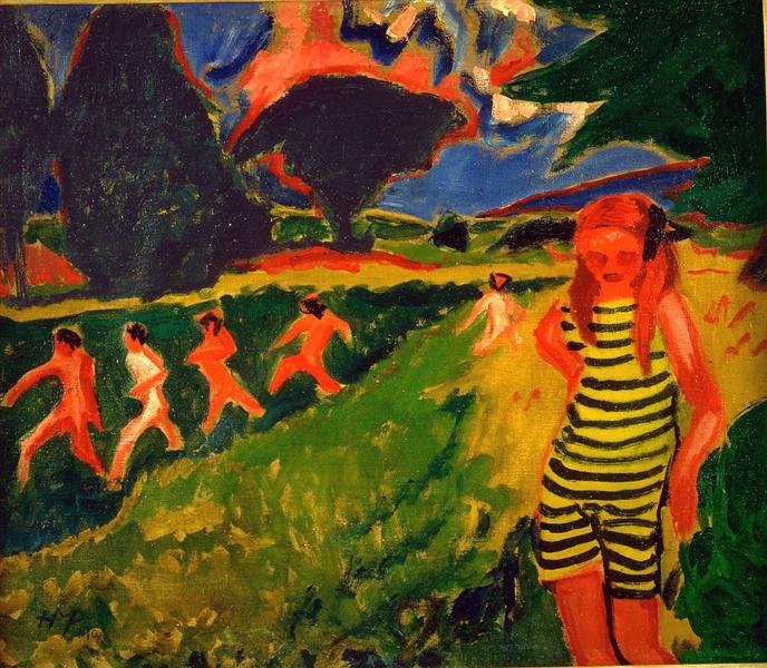 The yellow and black jersey, 1909 - Max Pechstein