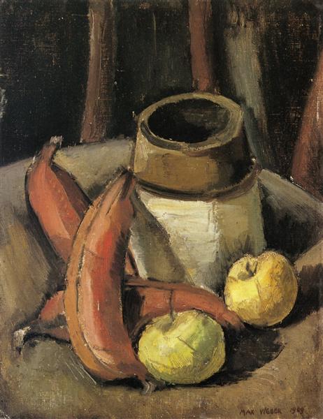 Still Life with Red Bananas, 1909 - Макс Вебер