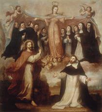 Allegory of the Virgin Patroness of the Dominicans - Miguel Cabrera