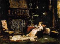 Paris Saloon (Wife of the Artist) - Mihaly Munkacsy
