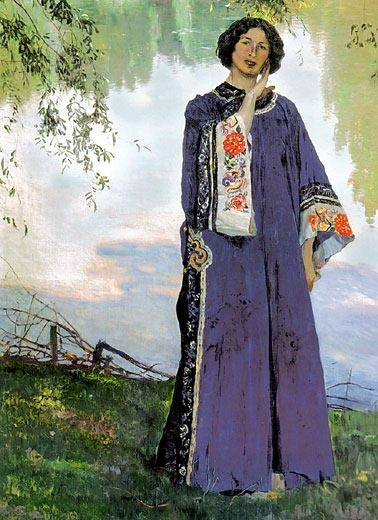Portrait of E. P. Nesterova, 1906 - Mikhail Nesterov