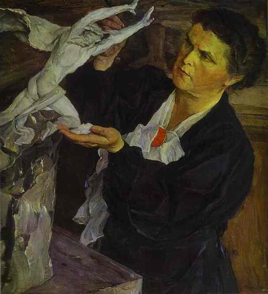 Portrait of Vera Mukhina, 1940 - Михайло Нестеров