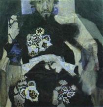 A Man in a Russian Old Style Costume - Mikhail Vrubel
