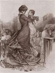 Anna Karenina meets her son - Mikhail Vrubel