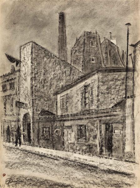 Rue de la Tombe-Issoire, Paris, 1927 - Mstislav Dobujinski