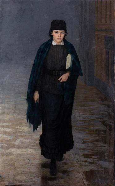 Girl student, 1883 - Николай  Ярошенко