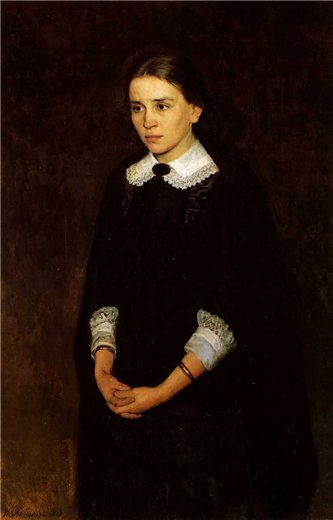 Portrait of P.Strepetova, 1884 - Mykola Yaroshenko - WikiArt.org