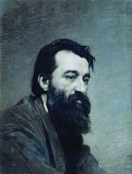 Portrait of Sergey Nikolaevich Amosov, c.1886 - Nikolai Alexandrowitsch Jaroschenko