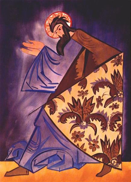 Liturgy - sketch of a costume, 1914 - Natalija Gontscharowa