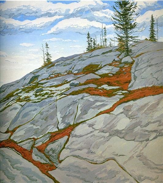 Blueberries in Fissures, 1983 - Neil Welliver