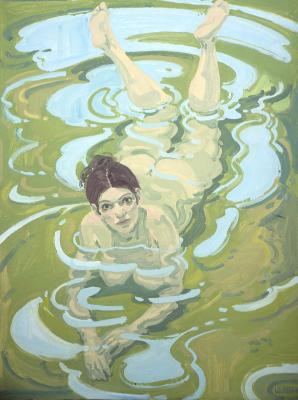 Figure in Water - Neil Welliver