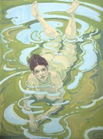 Figure in Water - Neil Welliver