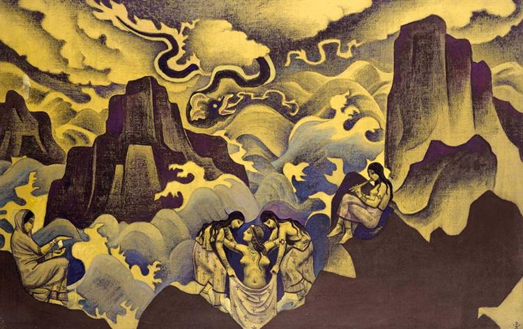 Ancient Serpent (Serpent of Wisdom), 1924 - Nicholas Roerich
