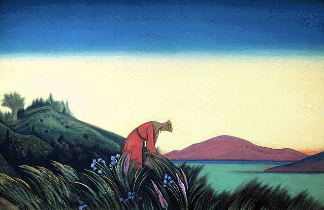 Beneficial herbs (Vasilisa the Wise), 1941 - Nikolai Konstantinovich Roerich