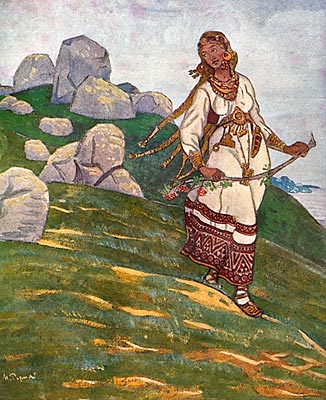 Beyond the seas there are the great lands, 1910 - Николай  Рерих