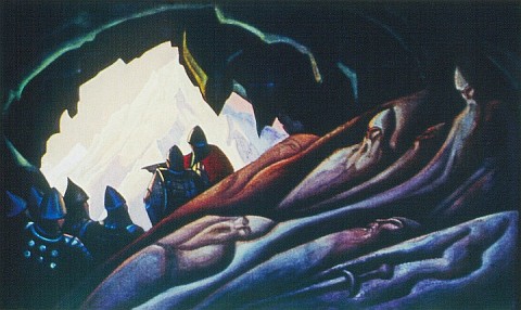 Bogatyrs woke up, 1940 - Nicholas Roerich