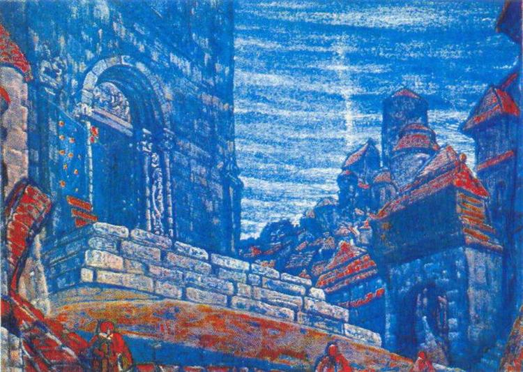 City, 1907 - Nikolai Konstantinovich Roerich