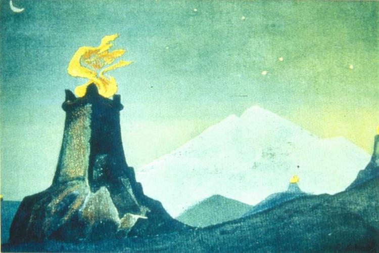 Flowers of Timur (The Lights of Victory) - Nikolai Konstantinovich Roerich