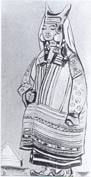 Girl, 1920 - Nikolái Roerich