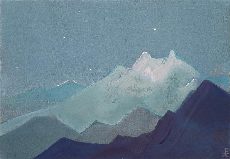 Himalayas. Moon mountains., 1933 - Nikolái Roerich
