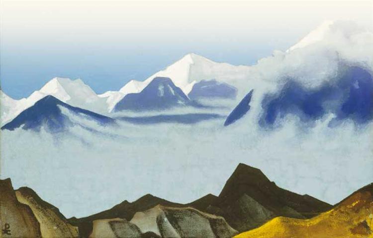 Himalayas. Ridge Kanchendganga. - Nicholas Roerich